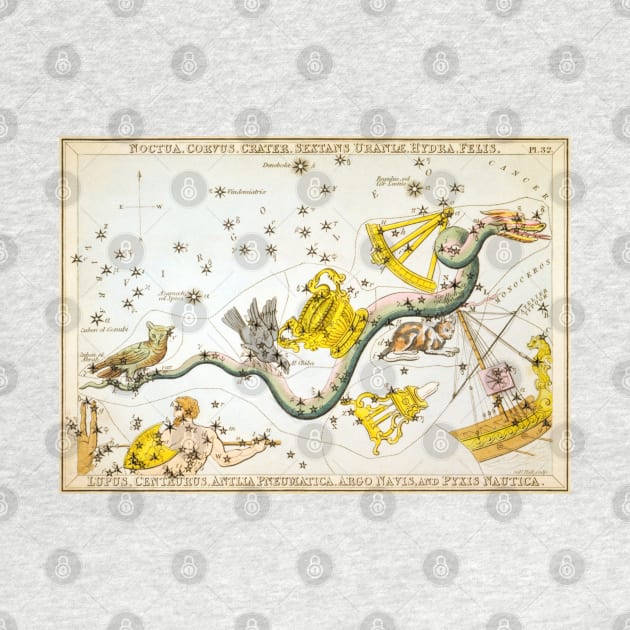 antique sky map for travelers by MiRaFoto